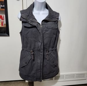 Gray Denim Vest